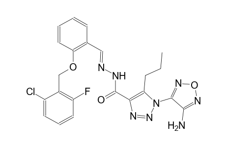 1-(4-amino-1,2,5-oxadiazol-3-yl)-N'-((E)-{2-[(2-chloro-6-fluorobenzyl)oxy]phenyl}methylidene)-5-propyl-1H-1,2,3-triazole-4-carbohydrazide