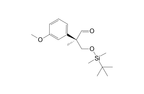 (R)-(-)-3-(tert-Butyldimethylsiloxy)-2-(3-methoxyphenyl)-2-methylpropanal