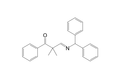 N-(diphenylmethyl)-4-aza-2,2-dimethyl-1-phenyl-3-butenone