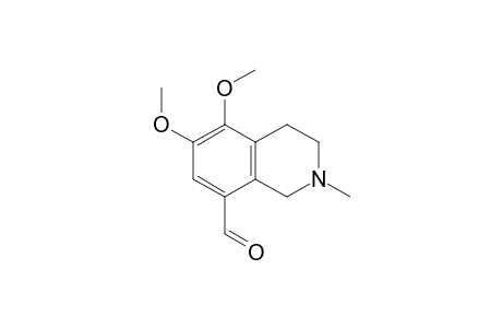 5,6-Dimethoxy-2-methyl-1,2,3,4-tetrahydroisoquinoline-8-carbaldehyde