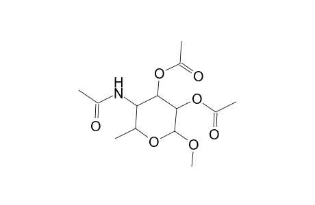 .alpha.-L-Talopyranoside, methyl 4-(acetylamino)-4,6-dideoxy-, 2,3-diacetate