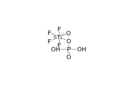 CIS-TETRAFLUOROTITANIUM-PHOSPHORIC ACID AQUA COMPLEX ANION