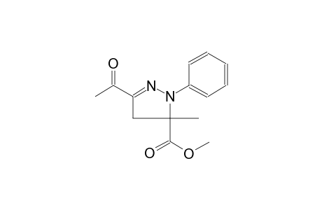 methyl 3-acetyl-5-methyl-1-phenyl-4,5-dihydro-1H-pyrazole-5-carboxylate