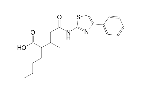 hexanoic acid, 2-[1-methyl-3-oxo-3-[(4-phenyl-2-thiazolyl)amino]propyl]-