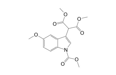 DIMETHYL-2-(1-CARBOMETHOXY-5-METHOXY-1H-INDOL-3-YL)-MALONATE