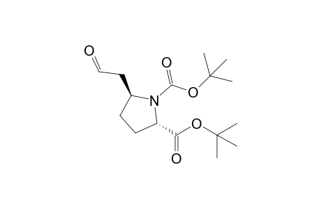 tert-Butyl (2S)-trans-1-(tert-butyloxycarbonyl)-5-(formylmethyl)prolinate