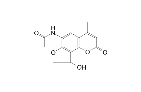 Acetamide, N-(9-hydroxy-4-methyl-2-oxo-8,9-dihydro-2H-furo[2,3-H]chromen-6-yl)-
