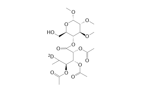 Methyl 4-O-(2,3,4-triacetoxy-5,6-dideoxy-L-[5'-deuterio]-lyxo-hexanoyl)-2,3-dimethoxy-.alpha.-D-glucopyranoside