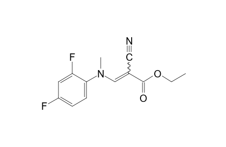 2-cyano-3-(2,4-difluoro-N-methylanilino)acrylic acid, ethyl ester