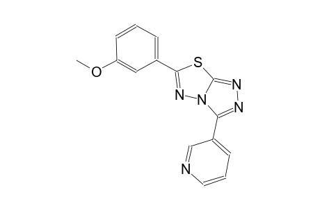 6-(3-methoxyphenyl)-3-(3-pyridinyl)[1,2,4]triazolo[3,4-b][1,3,4]thiadiazole