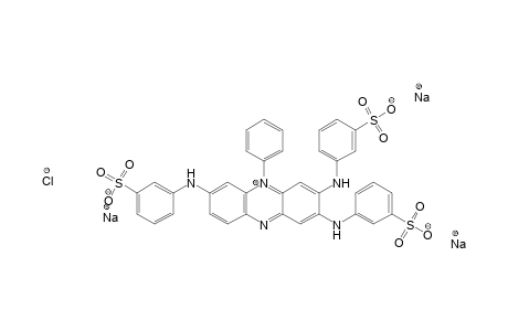 7-Phenyl-5,9,10-tris[(3-sulfonatophenyl)amino]phenazin-7-ium chloride, trisodium salt