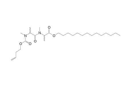 dl-Alanyl-dl-alanine, N,N'-dimethyl-N'-(byt-3-en-1-yloxycarbonyl)-, tetradecyl ester