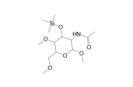 .alpha.-D-Glucopyranoside, methyl 2-(acetylamino)-2-deoxy-4,6-di-O-methyl-3-O-(trimethylsilyl)-