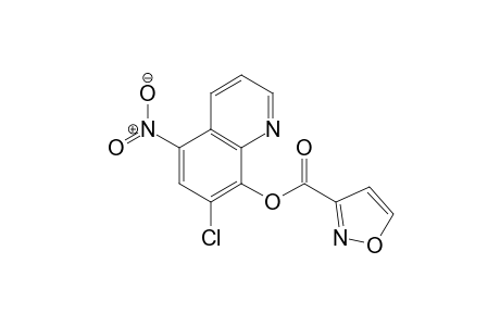 3-Isoxazolecarboxylic acid, 7-chloro-5-nitro-8-quinolinyl ester