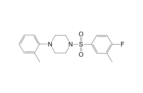 1-[(4-fluoro-3-methylphenyl)sulfonyl]-4-(2-methylphenyl)piperazine