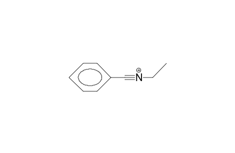 N-Ethyl-C-phenyl-nitrilium cation