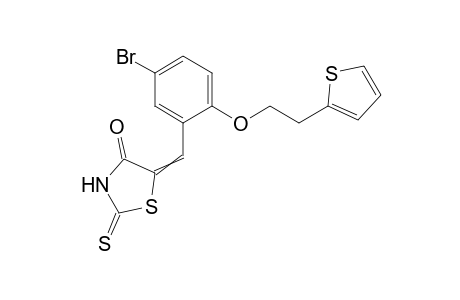 5-[5-bromo-2-(2-thiophen-2-yl-ethoxy)benzylidene]-2-thioxo-thiazolidin-4-one