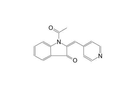 (2E)-1-acetyl-2-(4-pyridinylmethylene)-1,2-dihydro-3H-indol-3-one