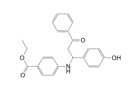 benzoic acid, 4-[[1-(4-hydroxyphenyl)-3-oxo-3-phenylpropyl]amino]-, ethyl ester