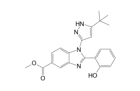 Methyl 1-(5-tert-butyl-1H-pyrazol-3-yl)-2-(2-hydroxyphenyl)-1H-benzo[d]imidazole-5-carboxylate