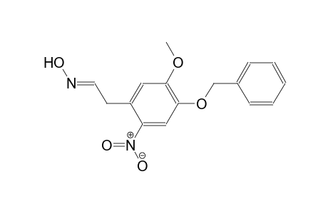 (1E)-[4-(benzyloxy)-5-methoxy-2-nitrophenyl]ethanal oxime