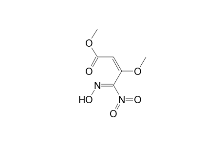 2-Butenoic acid, 4-(hydroxyimino)-3-methoxy-4-nitro-, methyl ester, (E,?)-