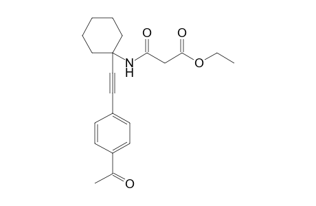 N-[1-(4-Acetylphenylethynyl)cyclohexyl]malonamic acid ethyl ester