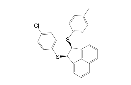 Acenaphthylene, 1-[(4-chlorophenyl)thio]-1,2-dihydro-2-[(4-methylphenyl)thio]-, cis-
