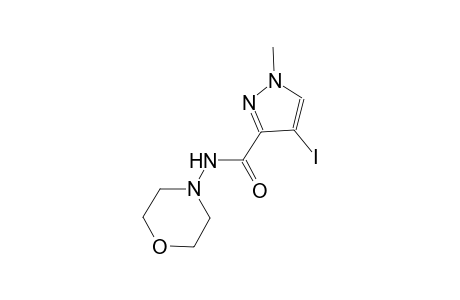 4-iodo-1-methyl-N-(4-morpholinyl)-1H-pyrazole-3-carboxamide