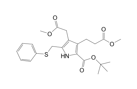 4-(2-keto-2-methoxy-ethyl)-3-(3-keto-3-methoxy-propyl)-5-[(phenylthio)methyl]-1H-pyrrole-2-carboxylic acid tert-butyl ester