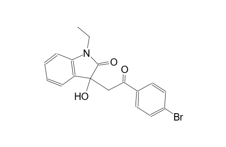 2H-indol-2-one, 3-[2-(4-bromophenyl)-2-oxoethyl]-1-ethyl-1,3-dihydro-3-hydroxy-