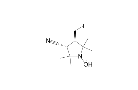 1-Pyrrolidinyloxy, 3-cyano-4-(iodomethyl)-2,2,5,5-tetramethyl-, trans-