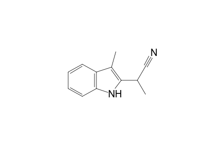 2-(3-methyl-1H-indol-2-yl)propanenitrile