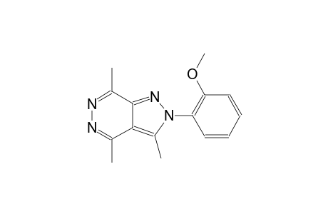 2H-pyrazolo[3,4-d]pyridazine, 2-(2-methoxyphenyl)-3,4,7-trimethyl-
