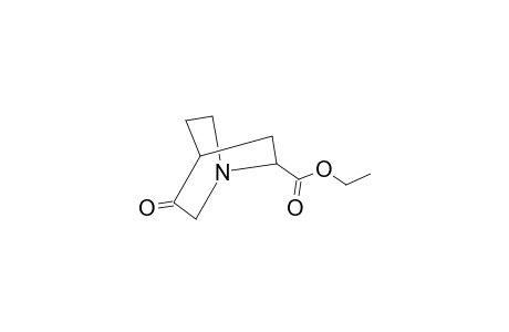 1-Azabicyclo[2.2.2]octane-2-carboxylic acid, 5-oxo-, ethyl ester