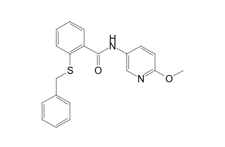 2-(benzylthio)-N-(6-methoxy-3-pyridyl)benzamide