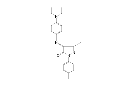 4-{[p-(DIETHYLAMINO)PHENYL]IMINO}-3-METHYL-1-p-TOLYL-2-PYRAZOLIN-5-ONE