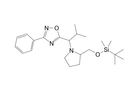 5-{1'-[(2"-t-Butyldimethylsilyloxymethyl)pyrrolidin-1''-yl]-2'-methylpropyl}-3-phenyl-1,2,4-oxadiazole