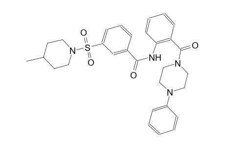 benzamide, 3-[(4-methyl-1-piperidinyl)sulfonyl]-N-[2-[(4-phenyl-1-piperazinyl)carbonyl]phenyl]-