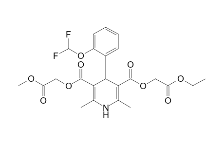 Ethoxycarbonylmethyl methoxycarbonylmethyl 1,4-dihydro-2,6-dimethyl-4-(2'-difluoromethoxyphenyl)pyridine-3,5-dicarboxylate