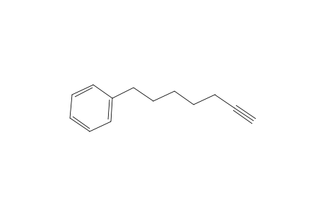 Benzene, 6-heptynyl-