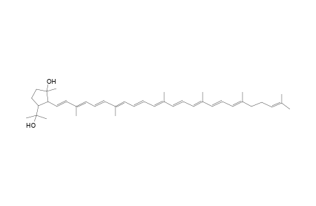 2-[(1E,3E,5E,7E,9E,11E,13E,15E,17E,19E)-3,7,12,16,20,24-hexamethylpentacosa-1,3,5,7,9,11,13,15,17,19,23-undecaenyl]-1-methyl-3-(2-oxidanylpropan-2-yl)cyclopentan-1-ol