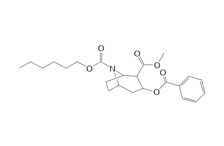 O8-hexyl O4-methyl 3-benzoyloxy-8-azabicyclo[3.2.1]octane-4,8-dicarboxylate