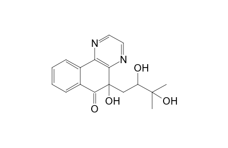 5-(2,3-Dihydroxy-3-methylbutyl)-5-hydroxybenzo[f]quinoxalin-6(5H)-one