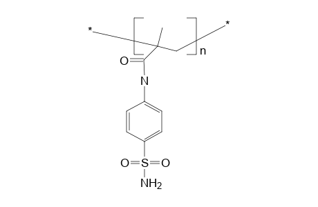 Poly[1-methyl-1-(4-sulfamoylanilinocarbonyl)eThylene]