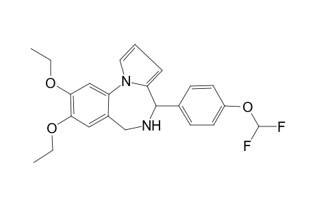 4-[4-(difluoromethoxy)phenyl]-8,9-diethoxy-5,6-dihydro-4H-pyrrolo[1,2-a][1,4]benzodiazepine
