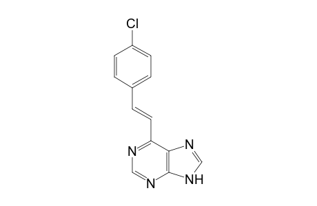 (E)-6-[2-(4-Chlorophenyl)ethenyl]-9H-purine