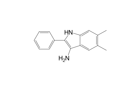 3-Amino-5,6-dimethyl-2-phenylindole