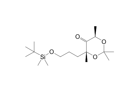 (4R,6R)-4-[3-[tert-butyl(dimethyl)silyl]oxypropyl]-2,2,4,6-tetramethyl-1,3-dioxan-5-one