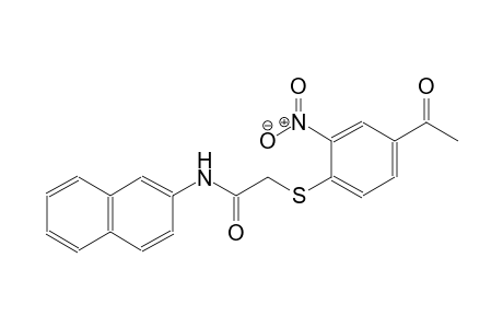 2-(4-Acetyl-2-nitro-phenylsulfanyl)-N-naphthalen-2-yl-acetamide